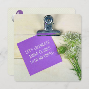 Geburtstagsparty-Königin Anne's Lace auf der Zwisc Einladung