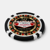 Geburtstagsparty lädt Red Poker Chips ein (Einzeln)