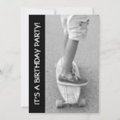 Geburtstagsparty Longboard Einladung (Vorderseite)