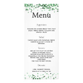 Geburtstagsparty Menü im Menü "Grün" (Hinten)