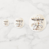 Geburtstagsparty Mergo Round Circus Karneval Konfetti (Rückseiten)