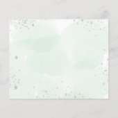 Geburtstagsparty mit Blumengrün Save the Date (Rückseite)