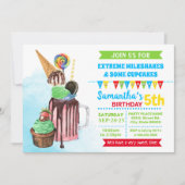 Geburtstagsparty mit Extremmilch Einladung (Vorderseite)