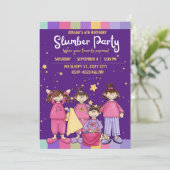 Geburtstagsparty mit Freunden Einladung (Stehend Vorderseite)