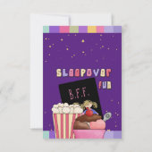 Geburtstagsparty mit Freunden Einladung (Rückseite)