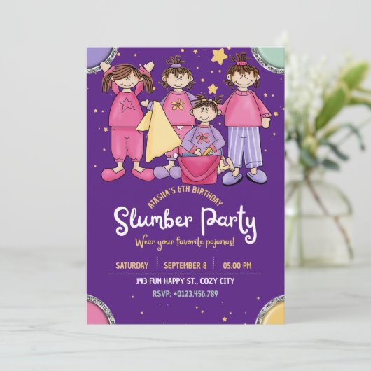 Geburtstagsparty mit Freunden Einladung (Stehend Vorderseite)