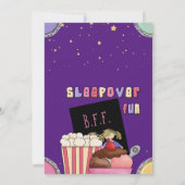 Geburtstagsparty mit Freunden Einladung (Rückseite)