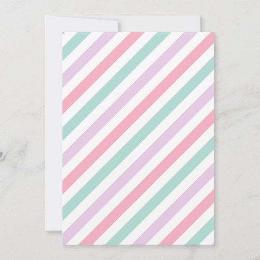 Geburtstagsparty mit Geburtstagsparty Einladung (Rückseite)