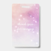 Geburtstagsparty mit Glamour Ausweis (Rückseite)