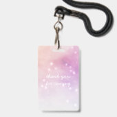 Geburtstagsparty mit Glamour Ausweis (Rückseite mit Lanyard)