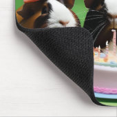 Geburtstagsparty mit Party Guinea Schweine, Mousepad (Ecke)