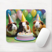 Geburtstagsparty mit Party Guinea Schweine, Mousepad (Mit Mouse)