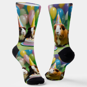 Geburtstagsparty mit Party Guinea Schweine, Socken