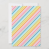 Geburtstagsparty mit viel Spaß Einladung (Rückseite)