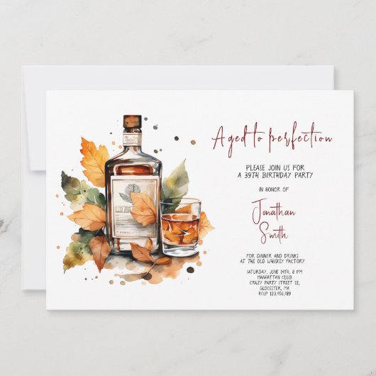 Geburtstagsparty mit Vollblut Einladung (Vorderseite)