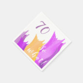 Geburtstagsparty Motivierend Tulips Serviette (Ecke)