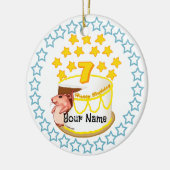 Geburtstagsparty Mouse Geburtstagsschmuck Keramik Ornament (Links)