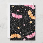 Geburtstagsparty "niedlich Bats Halloween" Einladung (Rückseite)