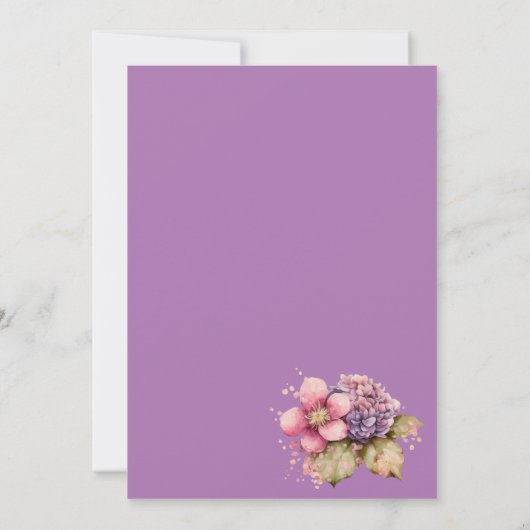 Geburtstagsparty niedliche Feeneinladung Einladung (Rückseite)