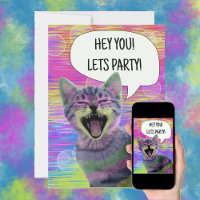 Geburtstagsparty niedlicher Katzenpunk Kätzchen lu