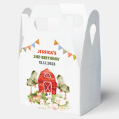 Geburtstagsparty niedlicher Landtiere Geschenkschachtel (Geöffnet)