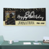 Geburtstagsparty One Foto mit Confetti Banner (Messe)