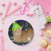 Geburtstagsparty Orange Tabby Cat Pappteller (Party)