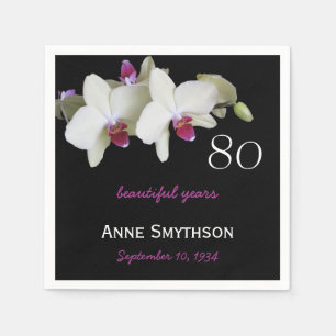 Geburtstagsparty Orchid Paper Napkins Serviette