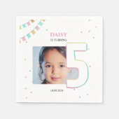 Geburtstagsparty - Paper Napkin | Benutzerdefinier Serviette (Vorderseite)