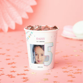 Geburtstagsparty - Papieraufnahmen | Benutzerdefin Pappbecher