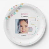 Geburtstagsparty - Papierplatte | Benutzerdefinier Pappteller (Vorderseite)