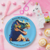 Geburtstagsparty-Papiertafel. Dinosaurier. Bearbei Pappteller (Party)