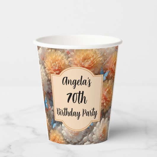 Geburtstagsparty Pappbecher (Vorderseite)