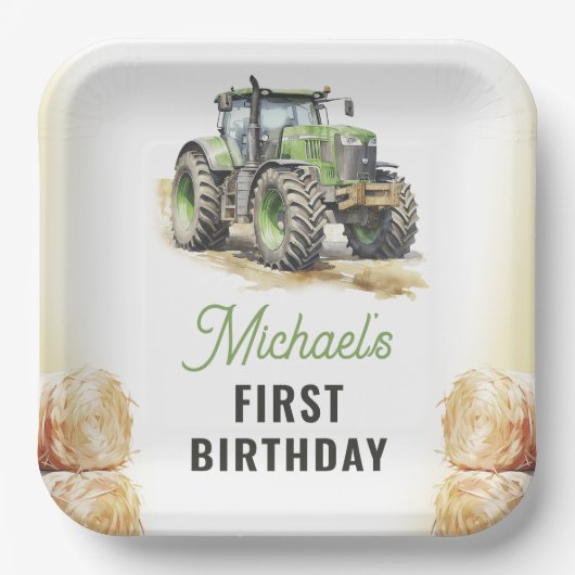 Geburtstagsparty Pappteller (Vorderseite)