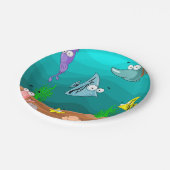 Geburtstagsparty Pappteller (Schrägansicht)