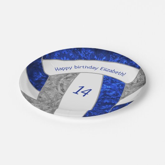 Geburtstagsparty Pappteller (Schrägansicht)