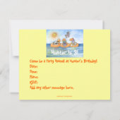 Geburtstagsparty "Party Animal" Einladung (Rückseite)