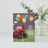 Geburtstagsparty Personalisierte Einladung . (Stehend Vorderseite)