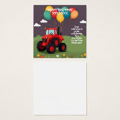 Geburtstagsparty Personalisierte Einladung . (Vorne & Hinten)