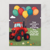 Geburtstagsparty Personalisierte Einladung . Postkarte (Vorderseite)