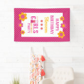 Geburtstagsparty personalisierte niedliche Frühlin Banner (Insitu)