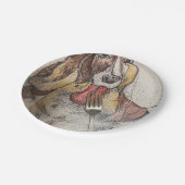 Geburtstagsparty Plate Pappteller (Schrägansicht)