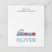 Geburtstagsparty-Platzkarten Platzkarte (Außenseite Aufgefaltet)