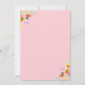 Geburtstagsparty Pony Pink Einladung (Rückseite)