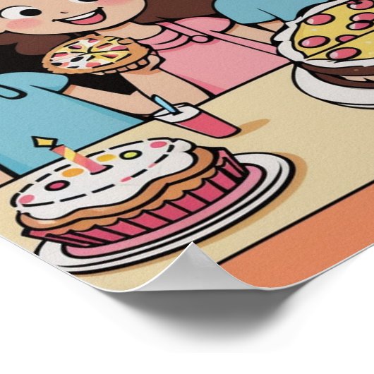 Geburtstagsparty - Poster (Ecke)