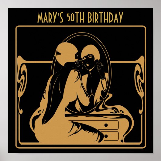 Geburtstagsparty-Poster der 20er Jahre Poster (Vorne)