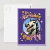 Geburtstagsparty Postkarte (Vorne/Hinten)