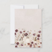 Geburtstagsparty Pumpkin Wildblume Custom Dankeskarte (Rückseite)