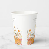 Geburtstagsparty Pumpkin Wildblume Custom Pappbecher (Links)