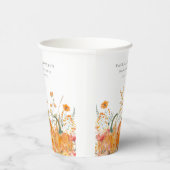 Geburtstagsparty Pumpkin Wildblume Custom Pappbecher (Rechts)